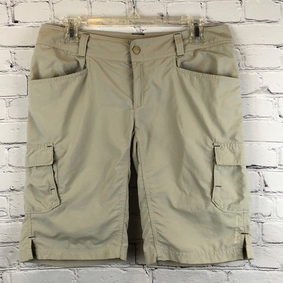 Columbia Pants - Columbia Omni-Shade Hiking Cargo Shorts Khaki Sz 8